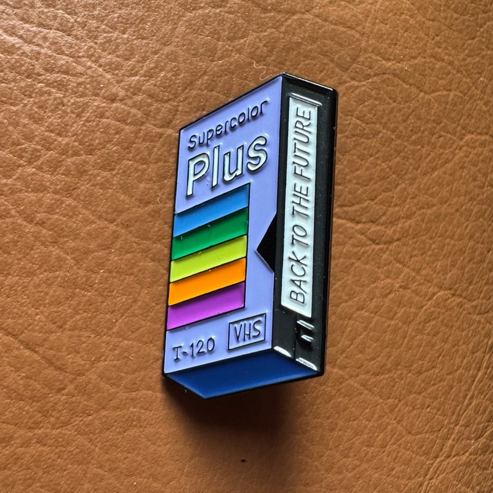 * 🅵🆁🅴🅴 ** add on VHS Enamel Pin 90s nostalgia enamel back to the future pin